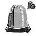 SINOVATI Turnbeutel wasserdichte Gym Bag mit Tunnelzug | Sporttasche mit Netzfächern | Fitnesstasche | Multifunktionaler Rucksack | Sportbeutel Herren und Damen
