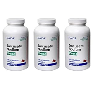 DOK Stool Softener 100 Mg 1000 Tablets – Buy Packs and SAVE (Pack of 3)
