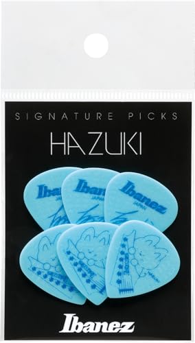 Ibanez P1000HZK-LT Pick, Hazuki Model, Light Teal, 1000HZK-LT x 6 Pieces=1 Pack