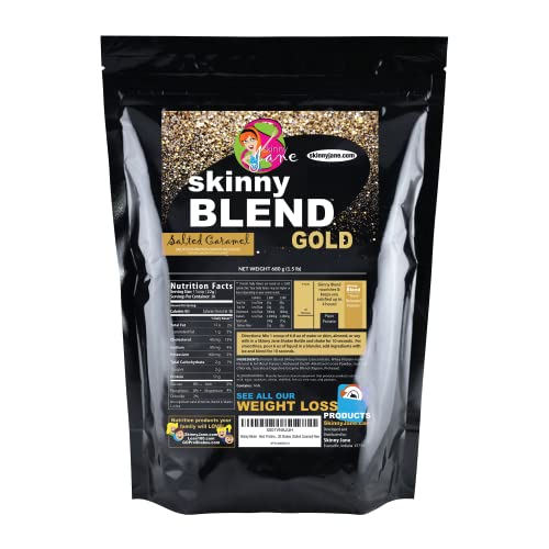 Skinny Blend – High Protein Shake for Women – Low Carb, Low Sugar, Keto Friendly Meal Replacement – Satifies Hunger and Boosts Energy – Salted Caramel – 30 Shakes
