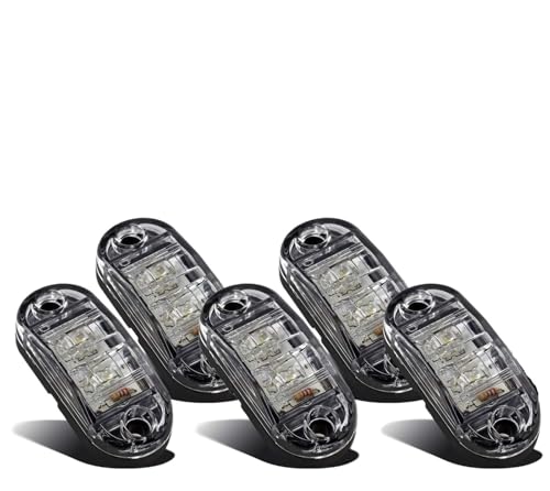 joonnair 5 Markierungsleuchten, LED begrenzungsleuchten 12V, seitenmarkierungsleuchten 12V 24V begrenzungsleuchten anhänger positionsleuchte, Licht Auto LKW Anhänger Wohnwagen Leuchte(Weiß) joonnair 5 Markierungsleuchten, LED begrenzungsleuchten 12V, seitenmarkierungsleuchten 12V 24V begrenzungsleuchten anhänger positionsleuchte, Licht Auto LKW Anhänger Wohnwagen Leuchte(Weiß)