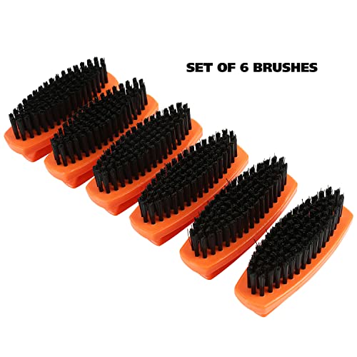 Greatneck 19025 Fingernail Brushes, Red Hard Bristle Nail Brushes (6 Pk) | Professional Quality, Ideal For Mechanics And Gardeners, Men And Women | Convenient Handle For Deep Nail Cleaning #TOP2