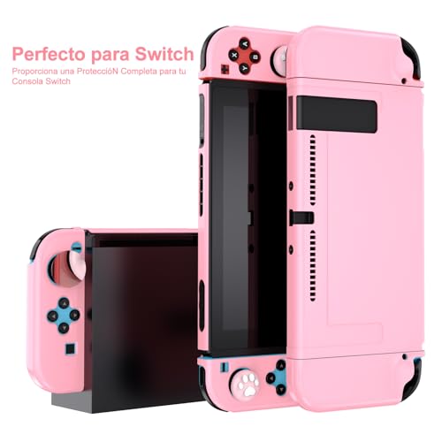 Younik Paquete de Accesorios para Switch, 17 en 1 Kit de Accesorios Incluye Funda de Transporte para Switch, Soporte Ajustable, Funda Protectora para la Consola Switch y J-con - imagen 8