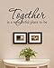Together is a Wonderful Place to be Love Family Home Vinyl Wall Decals Quotes Sayings Words Art Decor Lettering Vinyl Wall Art Inspirational Uplifting