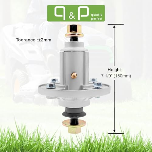q&p 48" Deck 3 Spindle Assemblies Bracket Replaces AUC15811 GY20454 GY20867 GY20962 GY21098 82-359 285-851 Holes Tapped for Easier Install for LA100-LA165 X110 X120 by q&p - Image 2
