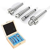 Kaibrite 4tlg Mitlaufende Körnerspitze Zentrierspitze Rollkörner MT1 MK1 kits Spezial-Mitnehmer Set Drechsel Zubehör für die Holz-Drechselbank