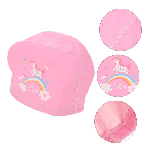 Bonnet de natation garçon fille antidérapant en PU pour la piscine - 3