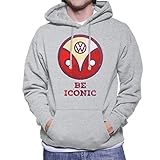 Mercancía oficial Volkswagen Be Iconic Type 2 Camper Logo Men\'s Hooded Sweatshirt