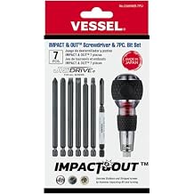 USA Official Impact & Out Screwdriver with 7pcs bits and Pouch