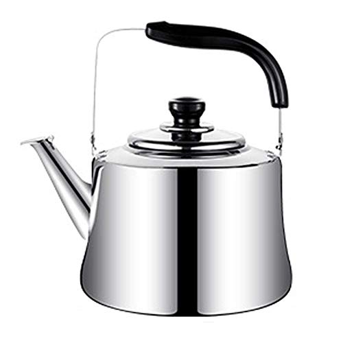 Edelstahl-Wasserkocher, Pfeife Edelstahl-Wasserkocher Große Kapazität, Pfeifkessel, alle Kochfeld- / Ofentypen einschließlich Induktion Verhindern Sie