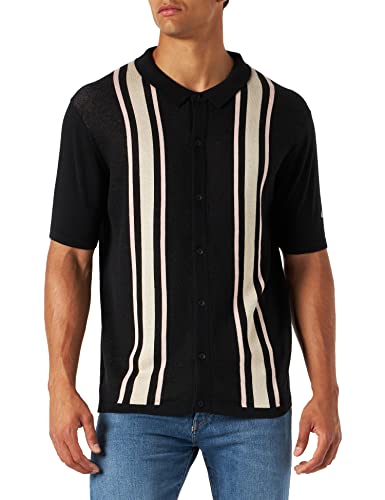 Photo de Merc of London Homme Edenbridge Polo Sweater, Noir, S EU