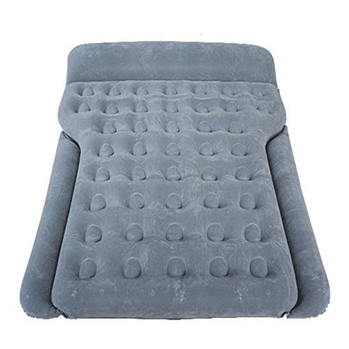 Preisvergleich Produktbild ERHANG Auto Aufblasbare Matratze Luftpolster Reise Bettlaken Doppelschlafsack Autositz Bett Outdoor Camping Auto Bett,Grey