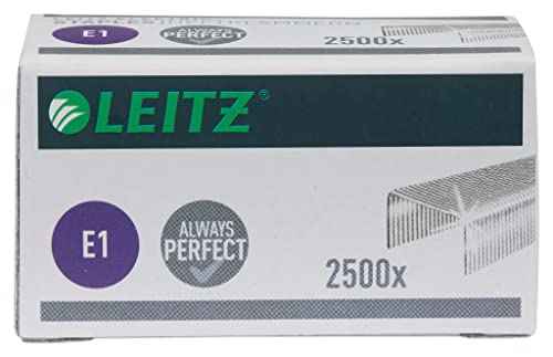 Leitz 55680000 E1 Staples for Electric Staplers, 2500 Staples, Extra Strong Steel, 4 mm, 10 Sheet Capacity