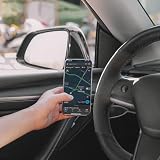VION Model 3/Y Wysokiej jakości uchwyt na telefon ze stopu (2026-2025 nowy model Y, model Y 2024-2022, model 2023-2021) - wersja RHD