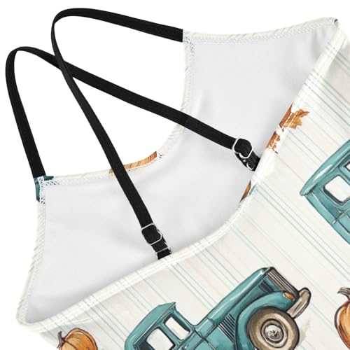 Pumpkin Autumn Fall Halloween Girls One Piece Swimsuit Beach Swimwear 208592174
