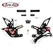 Arashi(Version 2.0) Adjustable Rearsets for Kawasaki Ninja ZX10R ZX-10R ZX1000 (GP shift) 2021-2023 ABS include Motorcycle Accessories Foot Pegs Footrests Rear Set Black 2022