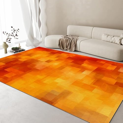 Tapis imprimé rayures texture géométrique 3D grand tapis de salon