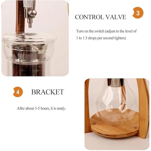 Cafetera de Goteo con Soporte de Madera, 800 mL, 6-8 tazas miniatura 7