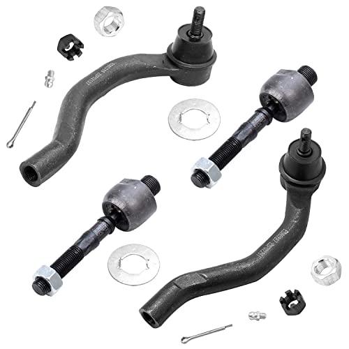 Image of Detroit Axle - 14pc Front End Suspension Kit for 03-07 Honda Accord, 04-08 Acura TSX, 4 Control Arms 2 Ball Joints 4 Tie Rods 2 Sway Bars 2 Boots 2004 2005 2006 2007 Replacement