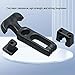 COOLOGIN Rubber Flexible T-Handle Hasp Draw Latch for Tool Box, Cooler, Golf Cart or Engineering Machine Hood (4 PCS, Black)