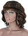 Brinbea 100% Remy Human Hair Wig with Bangs Black Brown Highlights Body Wave Real Human Hair Wigs for Women 12