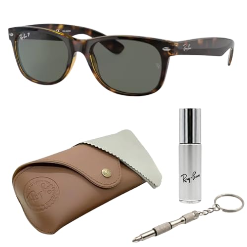 Image of Ray-Ban RB2132 NEW WAYFARER CLASSIC Square Shaped Sunglasses for Men & Women with Official RAYBAN Eyewear Kit