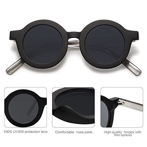 Image of SOJOS Cute Round Polarized Sunglasses for Kids Girls Boys UV400 Protection De Sol Gafas Beach Holiday
