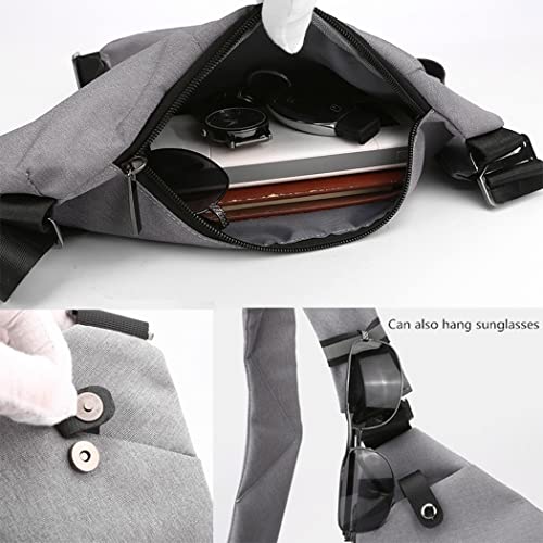 Vensivy Sling Crossbody Bags Anti-thief Slim Personal Flex Bag Safe Purse Bags for Women Men Waterproof (Khaki, Right) by Vensivy - Used condition - Image 4