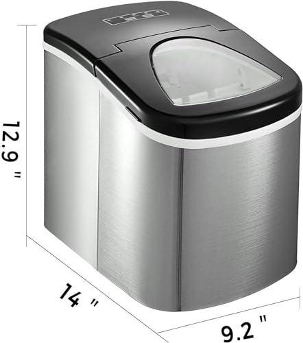 Máquina automática de hielo 12KG acero inoxidable miniatura 2