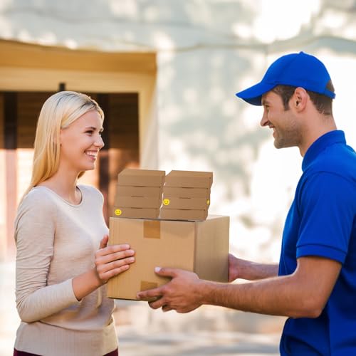 Image of RLAVBL 4x4x1 Small Shipping Boxes Set of 50, Brown Corrugated Cardboard Box for Packing, Mailing, Business