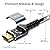 UKYEE 4K DisplayPort to HDMI Cable 6ft 2-Pack, Display Port DP to HDMI Cord 6 feet 3840 X 2160P Male to Male for for Labtop PCs to HDTV, Monitor, Projector with HDMI Port- Gray