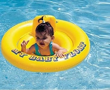 Image of Baby Swimming Ring Pool Float, 1 to 3 Years, Multi Color, 1 PIS