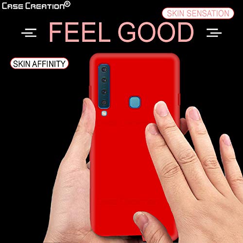 Image of Case Creation Luxurious OG Series for Samsung A9 2018 Case Cover,Anti-Dirty Slim Case Frosted Matte Cute Candy TPU Raised Bezel (Splash of Color) Back Cover for Samsung Galaxy A9 (2018) -Wine Red
