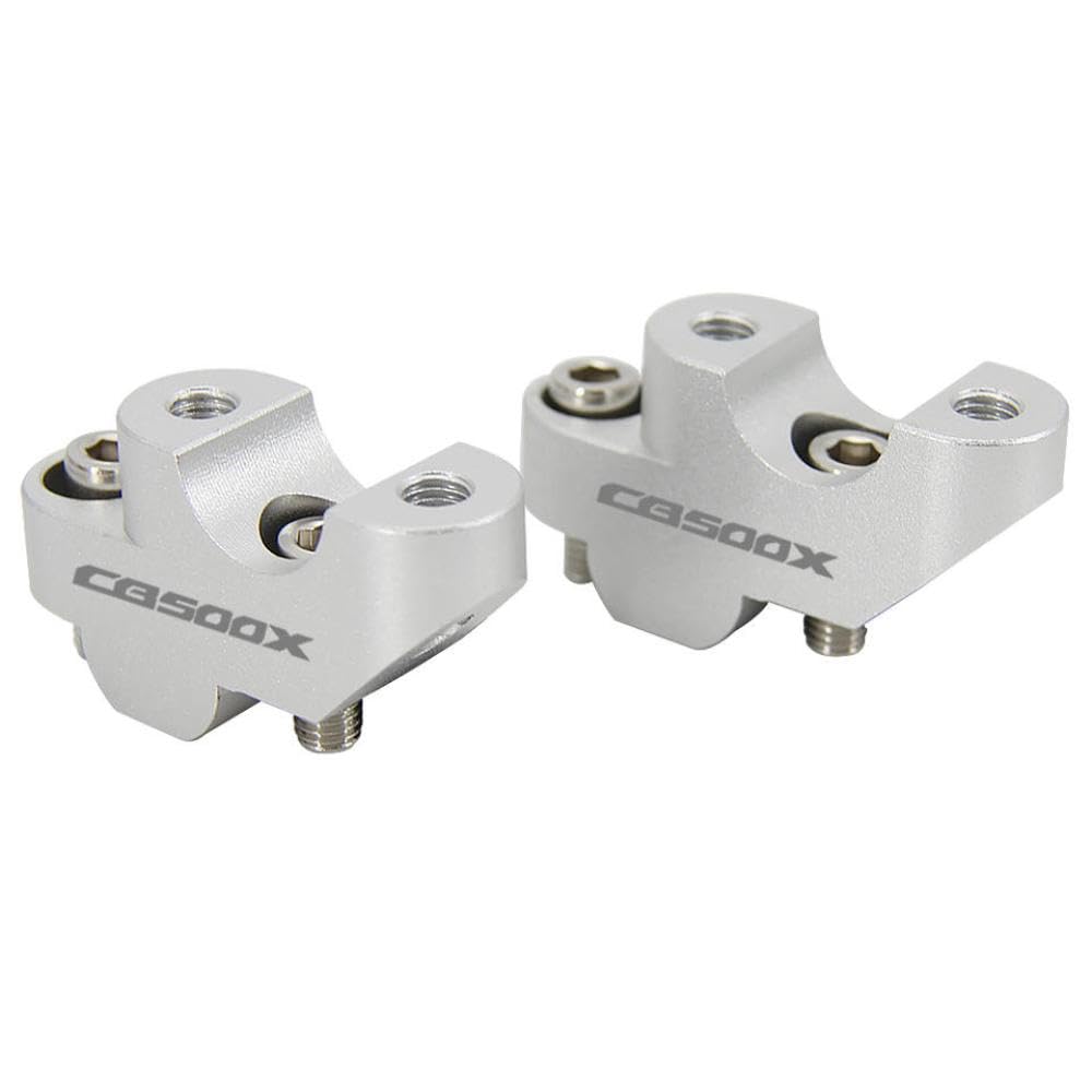 Abrazadera elevadora de manillar de motocicleta universal 30mm para CB500X CB500F plata 2