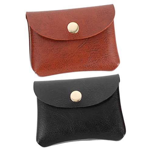 2Pcs Fashionable Coin Bags Earphone Storage Pouches Compact Design for Easy Portability for Accessories Cables