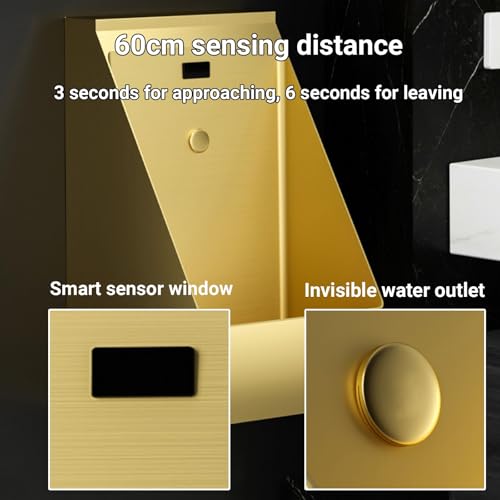 Urinarios de exterior para hombres con sensor automático en acabado oro rosa 7