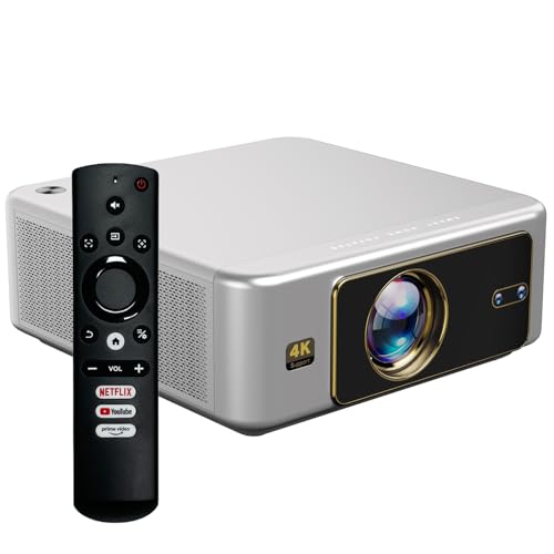 Image of (4K HDR10, 2500 ANSI, 30000 Lumen, HDMI ARC) TOPTRO Legend Gold AI (Japan) Projector 4K Ultra HD, Fully Sealed, 1080p Native, AI Auto Focus, Hotstar Prime Net - Flix Android 12 3G 32G