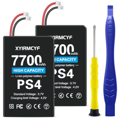 XYIRMCYF 2PCS Battery PS4/LIP1522, 7700mAh New 0 Cycle High