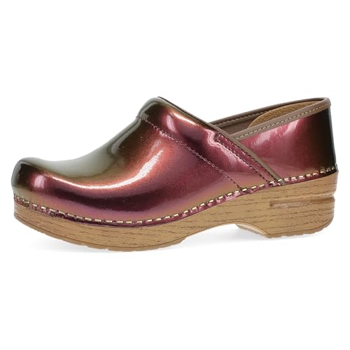 Dansko Professional Slip-On Clogs for Women - Rocker Sole and Arch Support for Comfort - Ideal for Long Standing Professionals - Healthcare Professionals Passion Colorshift 9.5-10 M US