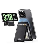 iWALK Stronger Magnetic Wallet, Upgraded for MagSafe Wallet, RFID Blocking, 5 Card Holder with Adjustable Stand, Slim Leather Phone Wallets for iPhone 17/16/15/14/13/12 Series, iPhone Wallets