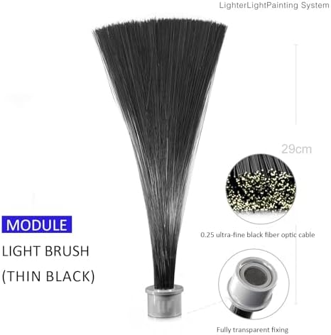 LED Light Painting Pen, Ultra-fine Black Optical Fiber, Long Exposure Light Painting, Suitable for Portrait and Automotive Photography Studios. (A)