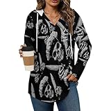 Chef Skull Cooking-Kn-ifes Hoodies for Women V Neck Pullover Sweatshirts Long Sleeve Shirts Fashion Tops