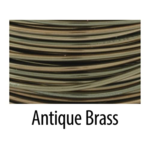 Artistic Wire 20 Gauge / .81 Mm Tarnish Resistant Copper Craft Wire, 1/4 Lb / .11 Kg Approx. 78.8 Ft / 24 M, Antique Brass Color #TOP6