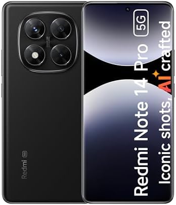 Redmi Note 14 Pro 5G Midnight Black 12GB RAM 256GB - Global Versi...