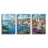 JBGQGAG Willemstad - Póster en lienzo de Curaçao para decoración de pared, pinturas para sala de estar, dormitorio, 40 x 60 cm