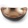 Elegance Eclipse Bowl, 8.25 x 7.5, Black/Copper