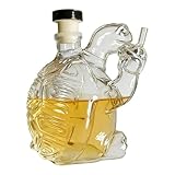 Dekanter für Spirituosen – Transparente Glaswaren mit Schildkröte, lustiger Flaschenhalter für...