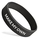 Customizable Wristbands - Wristband Bros Wide 3/4' Silicone Rubber Bracelets - Perfect for Fundraisers, Events, Marketing and Raising Awareness