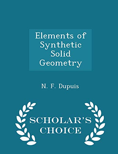 Elements of Synthetic Solid Geometry - Scholar'... 1296186792 Book Cover