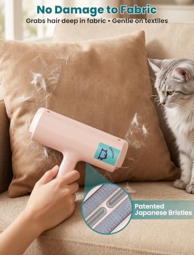 Image of DELOMO Pet Hair Remover Roller, Reusable Lint Roller for Dog and Cat Hair